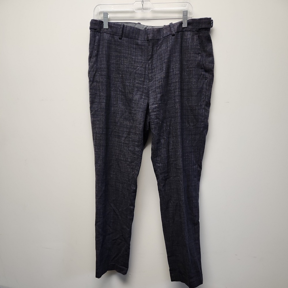 Perry Ellis Premium Wool Blend Slim Fit Stretch Mens‎ Dress Pants Houndstooth 34